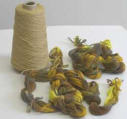 Hand-Painted 1-Scarf Warp, weave at 12 tpi